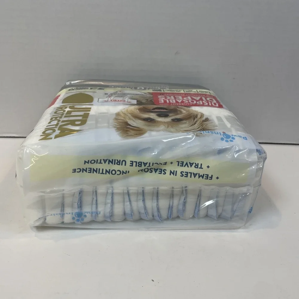 Paw Inspired Diapers XS White Ultra Protection Disposable 32ct Absorbent